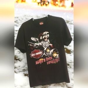 Harley Davidson Santa T-shirt Fort Worth Texas